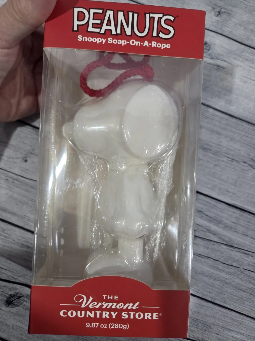 Peanuts The Vermont Country Store Snoopy Soap-On-A-Rope